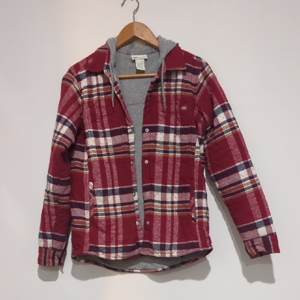 Plaid Jacket with Hood